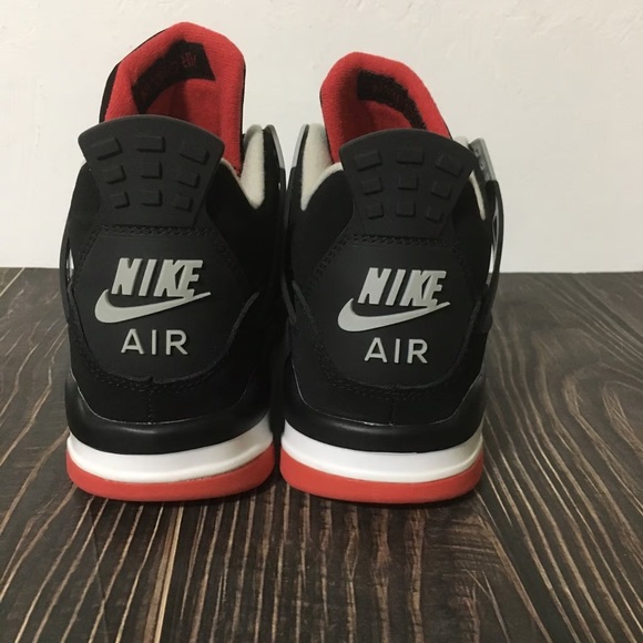 New - Nike Air Jordan 4 Retro Bred - Picture 7 of 8